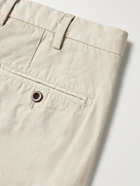 Sid Mashburn - Slim-Fit Garment-Dyed Cotton-Twill Trousers - Gray