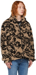 Versace Jeans Couture Beige Printed Jacket