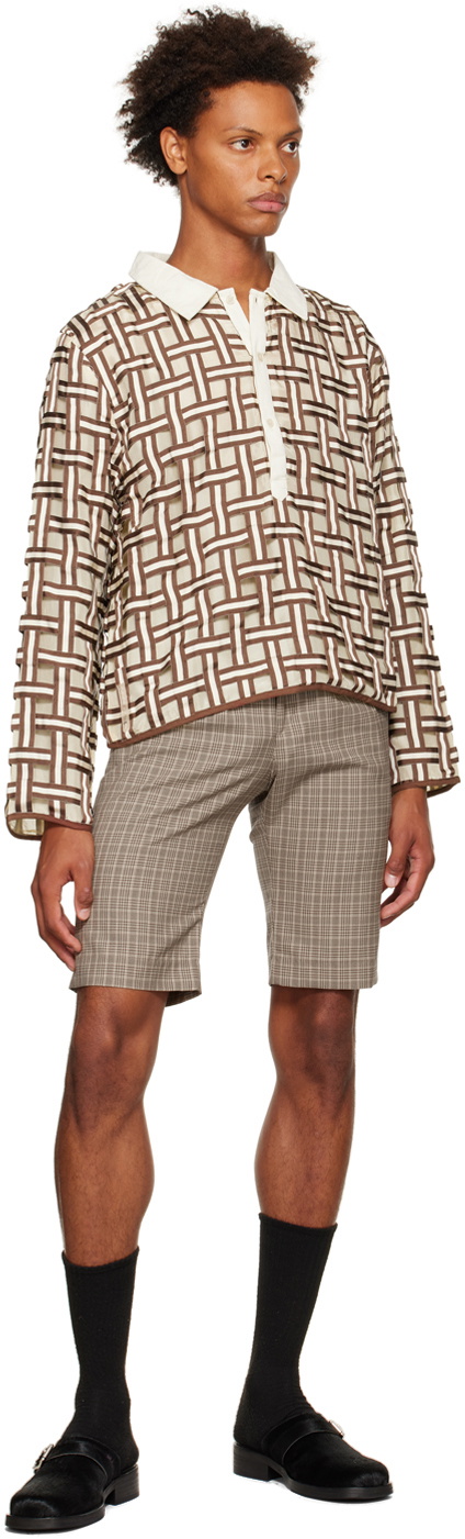 Connor McKnight Brown & Tan Beach Chair Goalie Shirt