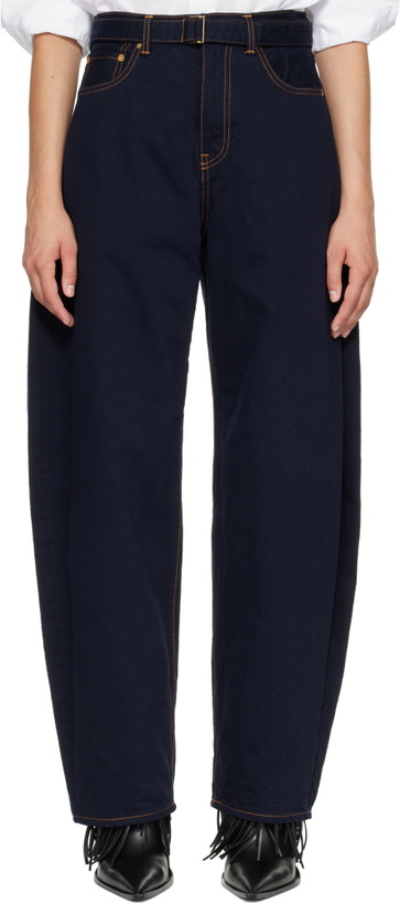 Photo: sacai Navy Belted Jeans