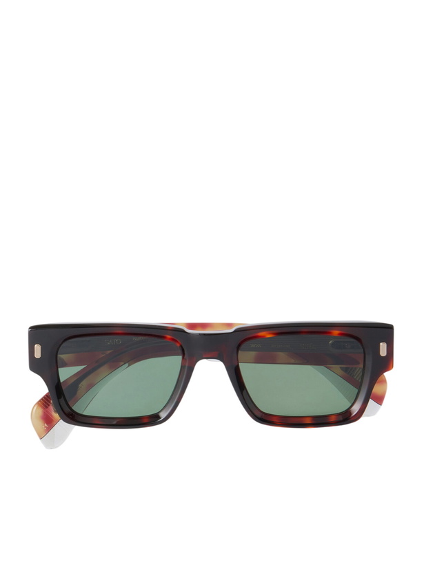 Photo: Sato - Sira Square-Frame Tortoiseshell Acetate Sunglasses