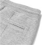 Brunello Cucinelli - Slim-Fit Mélange Cashmere and Cotton-Blend Drawstring Sweatpants - Gray