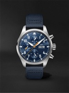 IWC Schaffhausen - Pilot's Automatic Chronograph 43mm Stainless Steel and Leather Watch, Ref. No. IW377729