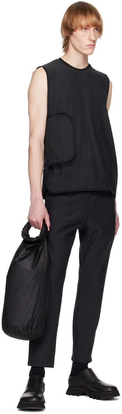 meanswhile Black Uneven Trousers