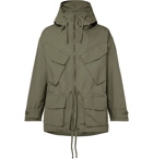 Monitaly - Expedition Water-Resistant Cotton-Poplin Hooded Field Jacket - Men - Army green