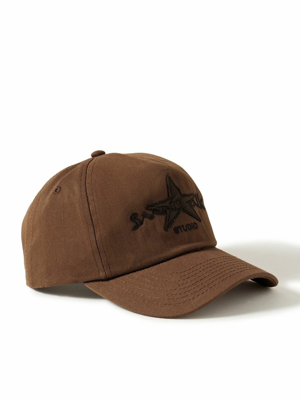Photo: Small Talk - Logo-Embroidered Cotton-Twill Baseball Cap