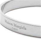 Maison Margiela Men's Text Logo Bangle in Palladioburattato