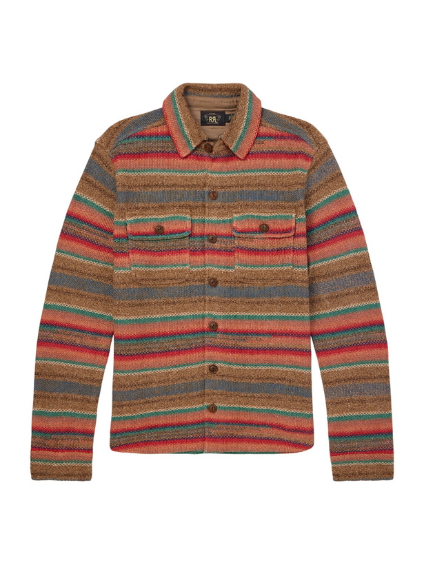 Photo: RRL - Matlock Striped Linen and Silk-Blend Shirt - Multi