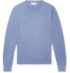Officine Generale - Neils Garment-Dyed Cotton Sweater - Blue
