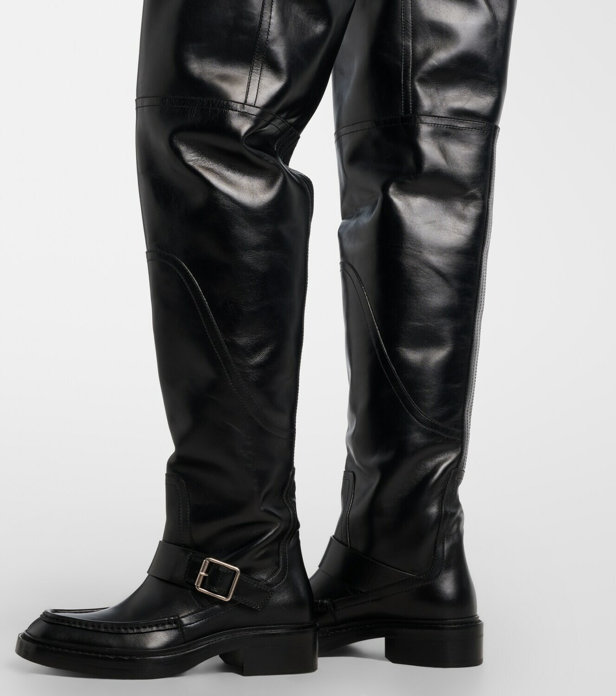 Saint Laurent Joe leather over-the-knee boots