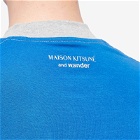 And Wander Men's x Maison Kitsuné Ringer T-Shirt in Blue