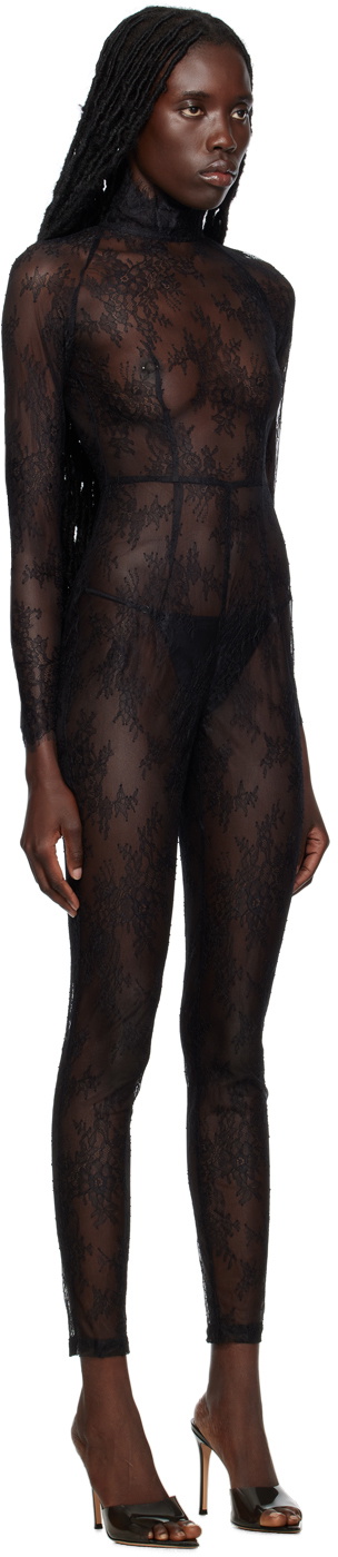 KIM SHUI Black Sheer Jumpsuit