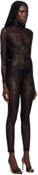 KIM SHUI Black Sheer Jumpsuit
