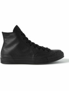 Converse - Chuck 70 Full-Grain Leather High-Top Sneakers - Black