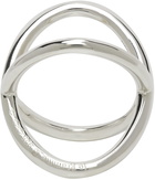 Le Gramme Silver Polished 'Le 15 Grammes' Interlacing Ring