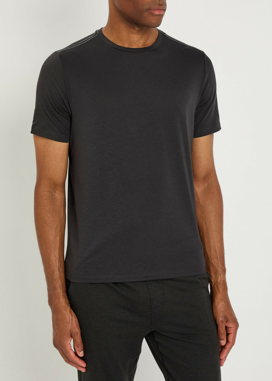 Vuori Current Tech Stretch-jersey T-shirt Black