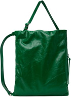 Jil Sander Green Drawstring Bag