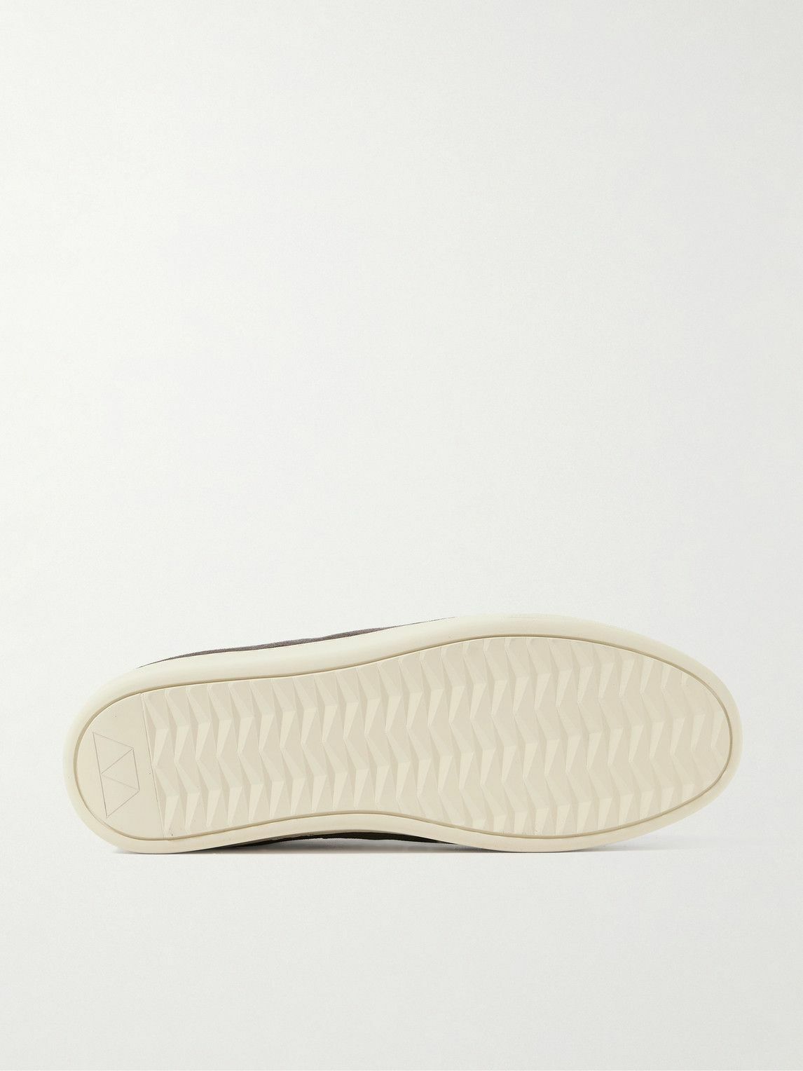 Mulo - Waxed-Suede Sneakers - Gray