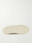 Mulo - Waxed-Suede Sneakers - Gray