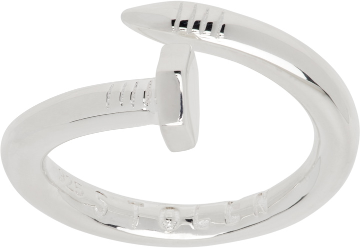 Photo: Stolen Girlfriends Club Silver Twisted Bolt Ring