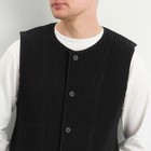Homme Plissé Issey Miyake Men's Homme Plisse Issey Miyake Kersey Pleats Vest in Black