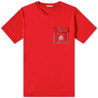 Moncler Men's Pocket T-Shirt in Red