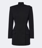 Mugler Wool blazer dress