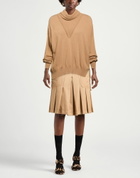 Manila Grace Womens Turtleneck Light brown