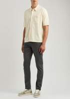 7 For All Mankind Slimmy Luxe Performace+ Tapered Stretch-cotton Chinos Grey