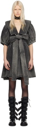 VAQUERA Black Sailor Denim Midi Dress