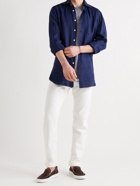 KITON - Linen Shirt - Blue