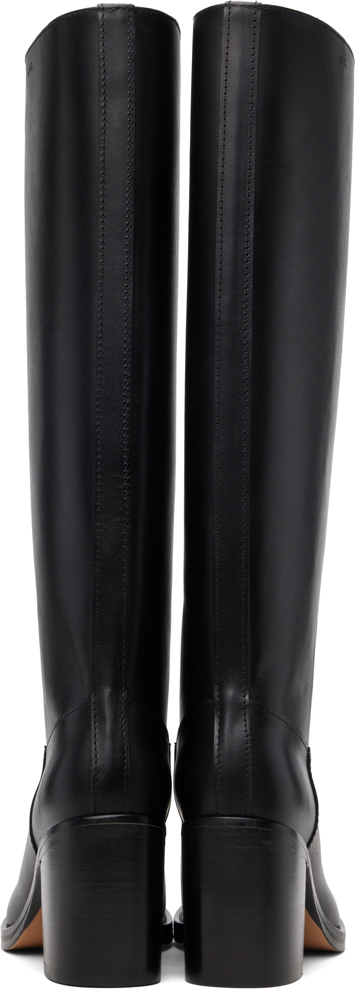 A.P.C. Black 'Les Bottes' Tall Boots