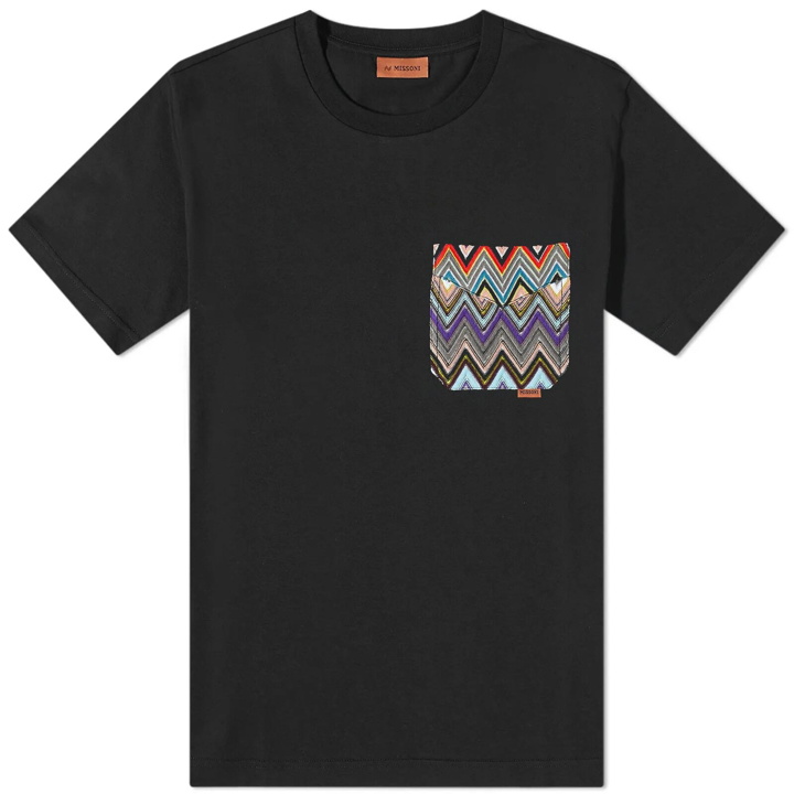 Photo: Missoni Men's Knitted Patch Pocket T-Shirt in Multi