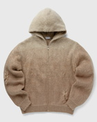 John Elliott Gradient Mohair Full Zip Brown - Mens - Hoodies/Zippers