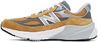 New Balance Tan & Gray Made in USA 990v6 Sneakers