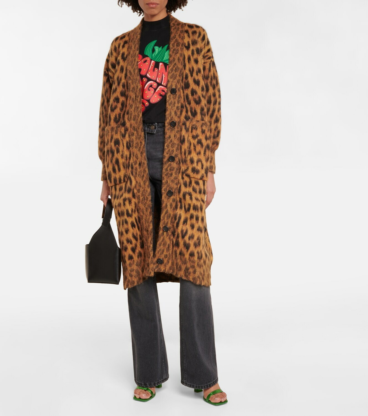 Palm Angels - Leopard jacquard cardigan Palm Angels