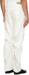 CARNET-ARCHIVE White Human Shell Jeans