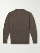 Anderson & Sheppard - Super Soft Rib-Trimmed Cashmere Sweater - Brown