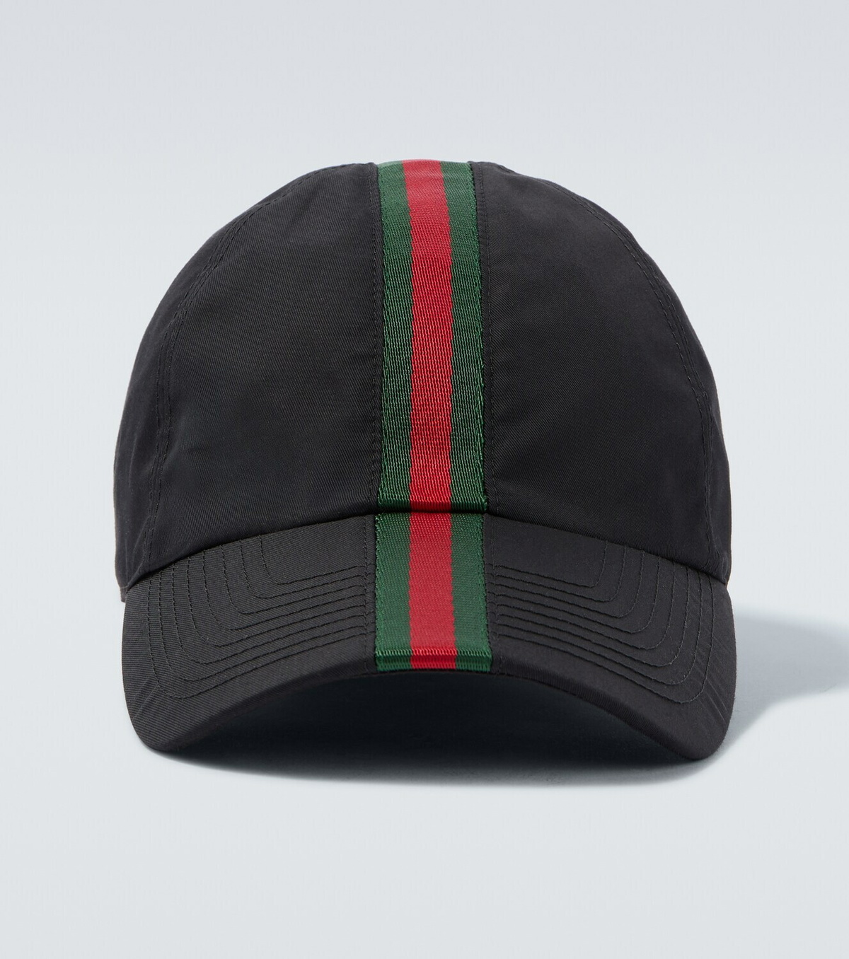 Gucci Web Stripe canvas baseball cap