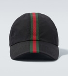 Gucci Web Stripe canvas baseball cap