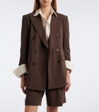 Ralph Lauren Collection Pinstripe double-breasted wool blazer