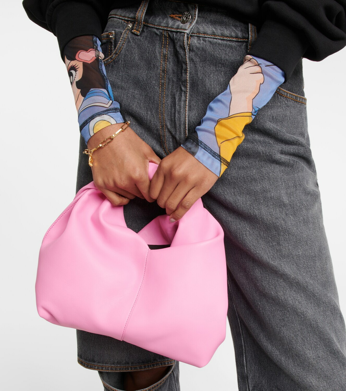 JW Anderson - Twister medium leather tote bag JW Anderson