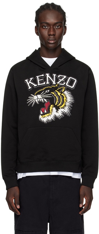 Photo: Kenzo Black Kenzo Paris Tiger Varsity Hoodie