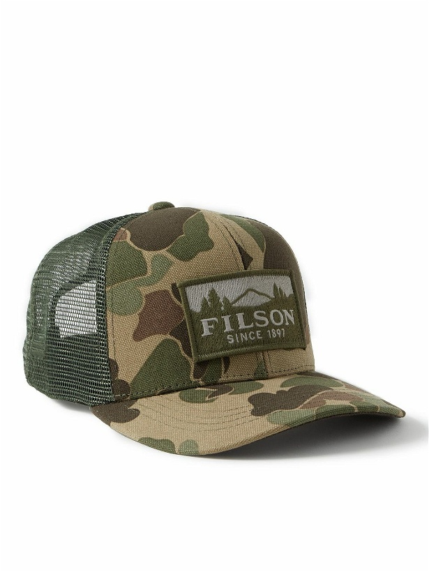 Photo: Filson - Logger Camouflage-Print Cotton-Canvas and Mesh Trucker Hat