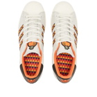 Adidas Men's Superstar Sneakers in Crystal White/Orange