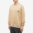 Wooyoungmi Men's Back Print Crew Neck Sweat in Beige