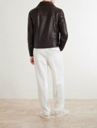 Brunello Cucinelli - Leather Jacket - Brown