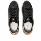 Paul Smith Men's Beck Multi Stripe Heel Tab Cupsole Sneakers in Black