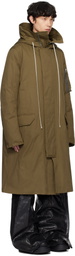 Rick Owens Khaki Porterville Megaparka Coat
