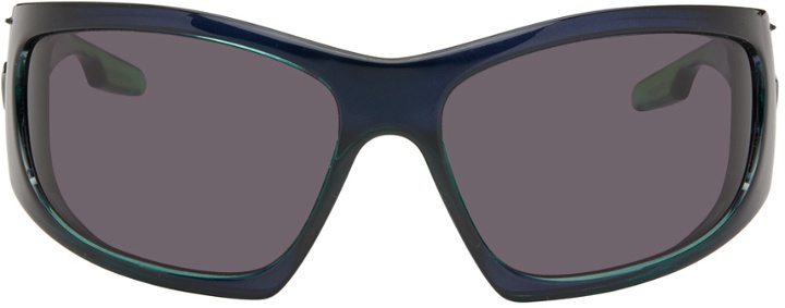 Photo: Givenchy Green & Blue Giv Cut Sunglasses